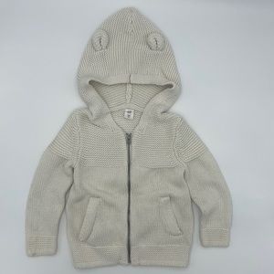 baby GAP - Knit Hoodie with ears - Size 3T